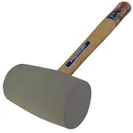 Vaughan RM18DB 18 oz. Non-Marring Rubber Dead Blow Mallet with Hickory Handle thumbnail 2