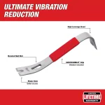 Milwaukee 12 in. Pry Bar with SHOCKSHIELD Grip thumbnail 2