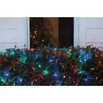 Northlight 4 ft. x 6 ft. Multi-Color LED Net Style Christmas Lights with Green Wire, 150 Bulbs thumbnail 2