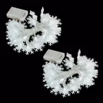 LUMABASE Battery Operated LED Snowflake String Lights, Cool White, Set of 2 thumbnail 1