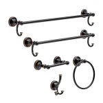 Delta Portman 24 in. Towel Bar with Hooks, Venetian Bronze with Copper Reveal thumbnail 5