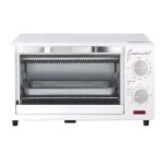 Continental Electric 1000W 4-Slice White Toaster Oven with 60-Minute Timer, Bake & Broil thumbnail 1