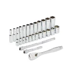 Milwaukee 28-Piece 1/4 in. Drive Metric Ratchet and Socket Set thumbnail 7
