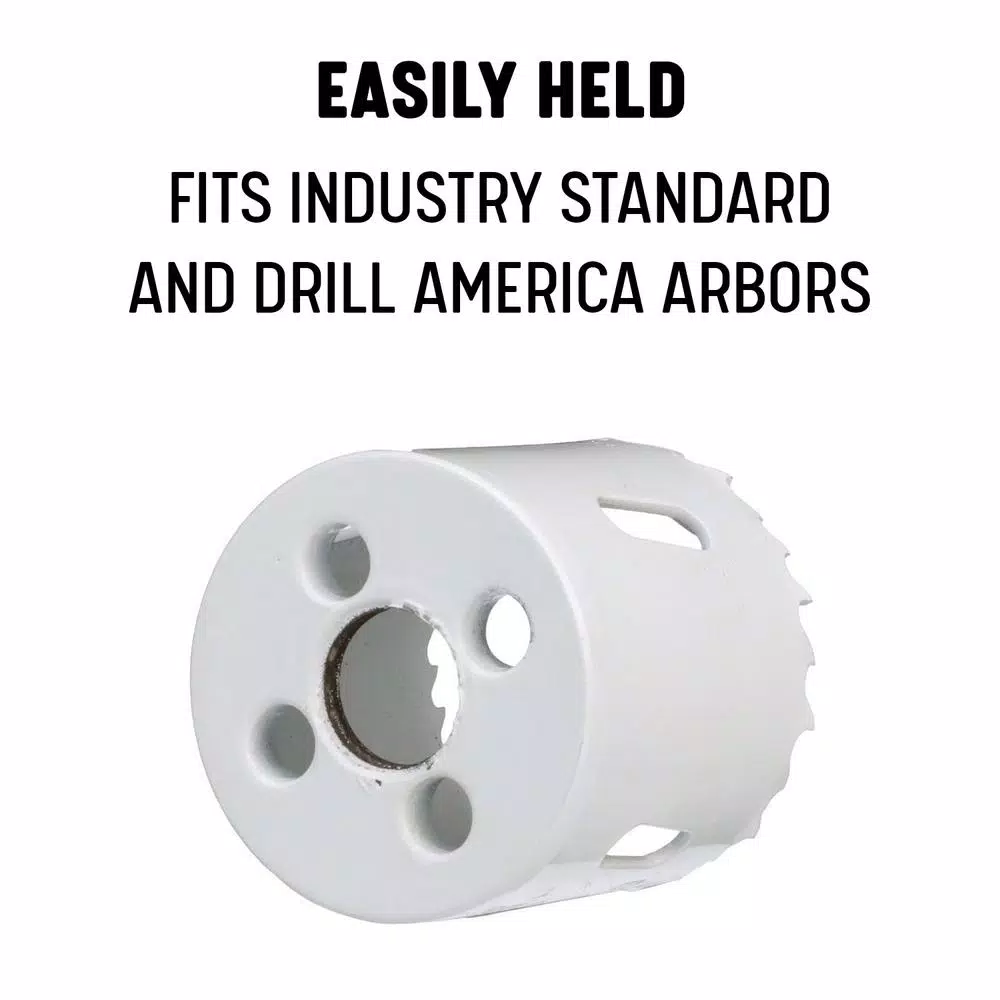 Drill America 14-Piece Bi-Metal Hole Saw Set with Arbors and Pilot Drill