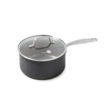 GreenPan Chatham 3 Qt. Hard-Anodized Aluminum Ceramic Nonstick Saucepan with Glass Lid, Gray thumbnail 1