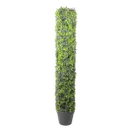 Northlight 37.5 in. Potted Artificial 2-Tone Boxwood Column Topiary Tree thumbnail 1