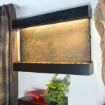 Water Wonders Large Horizon Falls Indoor Slate Wall Fountain with Stainless Steel Trim thumbnail 4