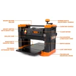 WEN 12.5 in. Benchtop Thickness Planer with Granite Table, 15 Amp Corded Power Tool thumbnail 7