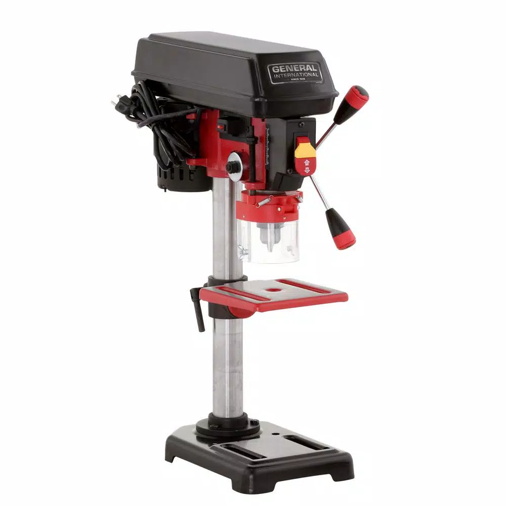 General International 8 in. Drill Press with 5-Speed Variable Speed and Laser Guide System