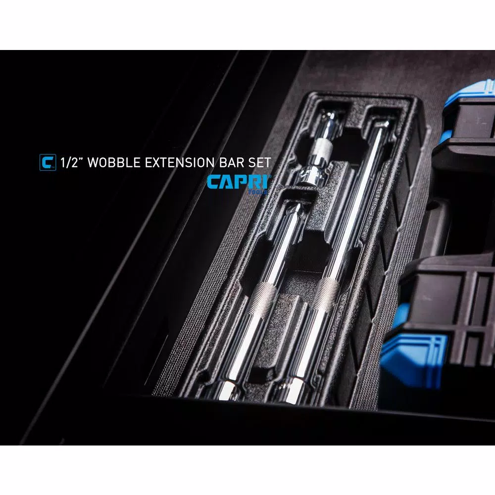 Capri Tools 1/2 in. Drive Wobble Extension Bar Set, 3-Piece (5, 10, 15 in.)