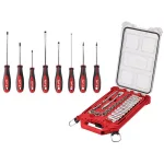 Milwaukee 36-Piece SAE 3/8 in. Drive Ratchet and Socket Set with 8-Piece Screwdriver Set thumbnail 1