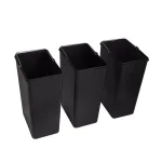 Step N' Sort 16 Gal. Stainless Steel 3-Compartment Open Top Trash and Recycling Bin with Removable Bins thumbnail 3