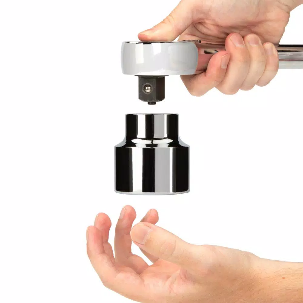 Tekton 3/4 Inch Drive x 22 Inch Quick-Release Ratchet, 72-Tooth, Chrome-Plated