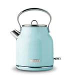 Haden Heritage 1.7L Electric Kettle, Retro Stainless Steel, Light Blue Turquoise thumbnail 1