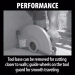 Makita 15 Amp 14 in. Corded Electric Angle Cutter with SJS Technology and AC/DC Switch thumbnail 5