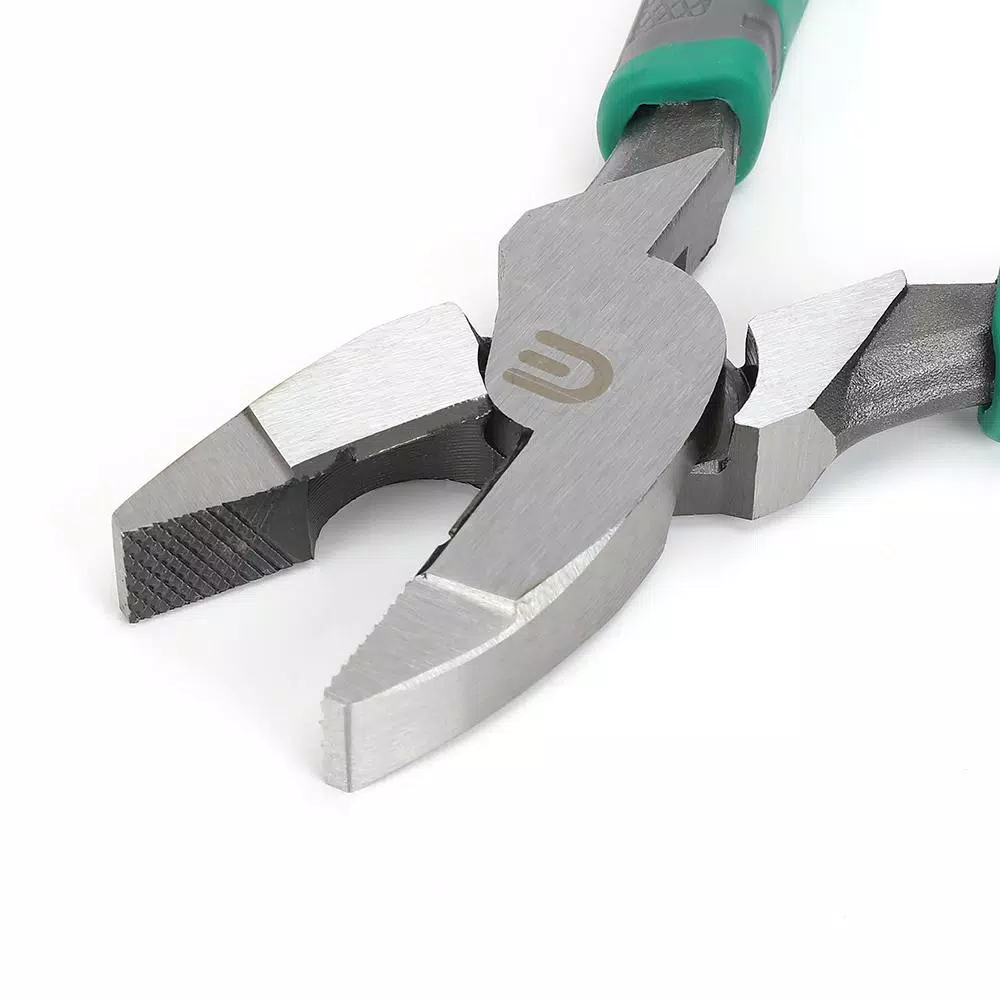 Commercial Electric 9 in. High Leverage Linesman Pliers with Tape Puller
