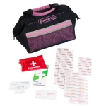Stalwart 55-Piece Pink Emergency Roadside Assistance Kit with Travel Bag and First Aid Kit thumbnail 3