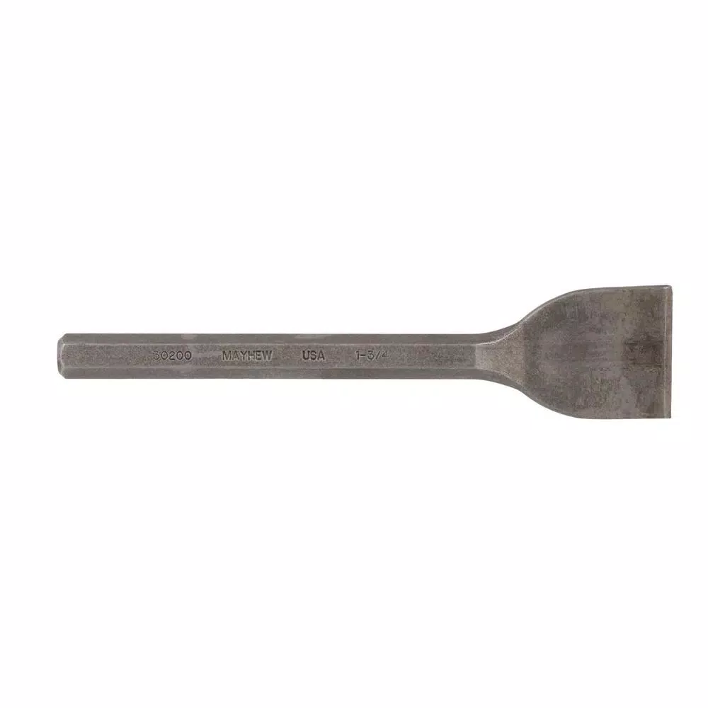 Mayhew 1-3/4 in. x 7-1/2 in. Mason Chisel, Industrial Grade High Carbon Steel, Made in USA