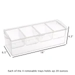Classic Cuisine Cold Condiment Tray with Ice Chamber and Hinged Lid thumbnail 4