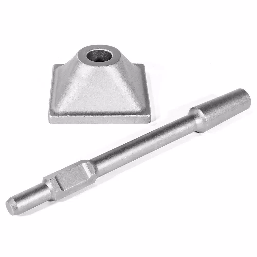 Stark 1-1/8 in. Hex Steel Tamper Shank and Plate for Electric Demolition Jack Hammers