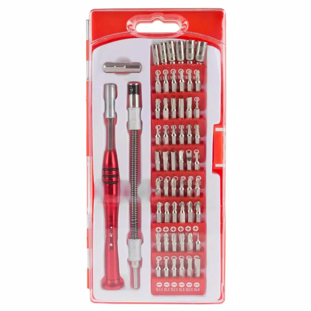 Stalwart 70-Piece Repair Tech Tool Kit Set with Precision Screwdrivers and Carrying Case