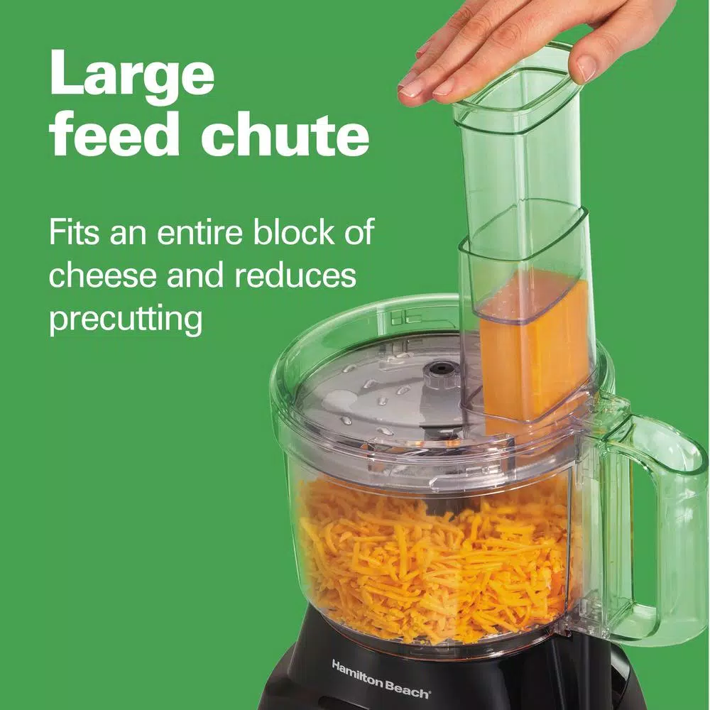 Hamilton Beach 8-Cup Food Processor, 450-Watt, 2-Speed with Pulse, Black