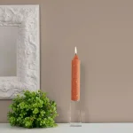 ROOT CANDLES A.I. Root 7 in. Timberline Collenette Rust Taper Dinner Candles, Box of 4 thumbnail 2