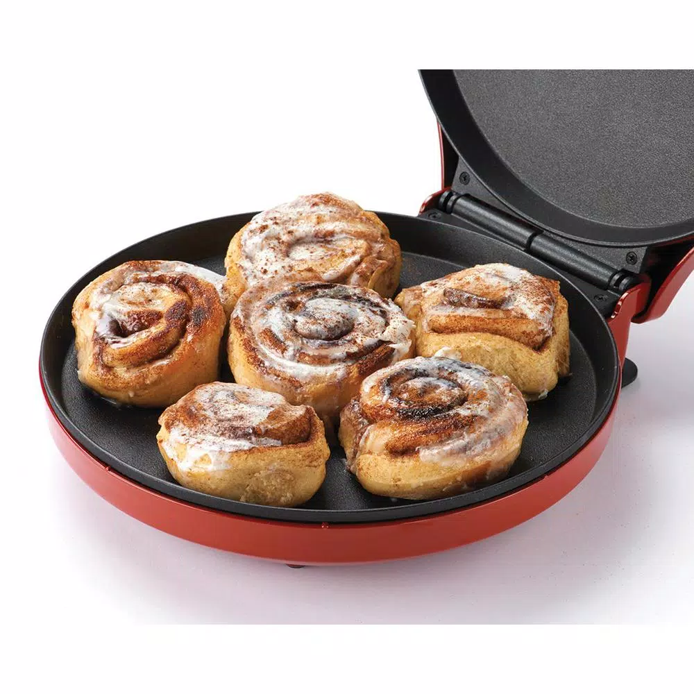 Betty Crocker 12 in. Non-Stick Pizza Maker, Red Specialty Countertop Grill
