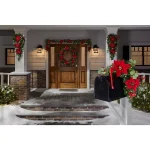 Home Accents Holiday 36 in. Berry Bliss Pre-Lit Artificial Christmas Wreath with Warm White LED Lights and Timer thumbnail 3