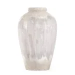 Zentique Terracotta Olive Brown Large Decorative Ceramic Vase - Distressed Italian Design thumbnail 1