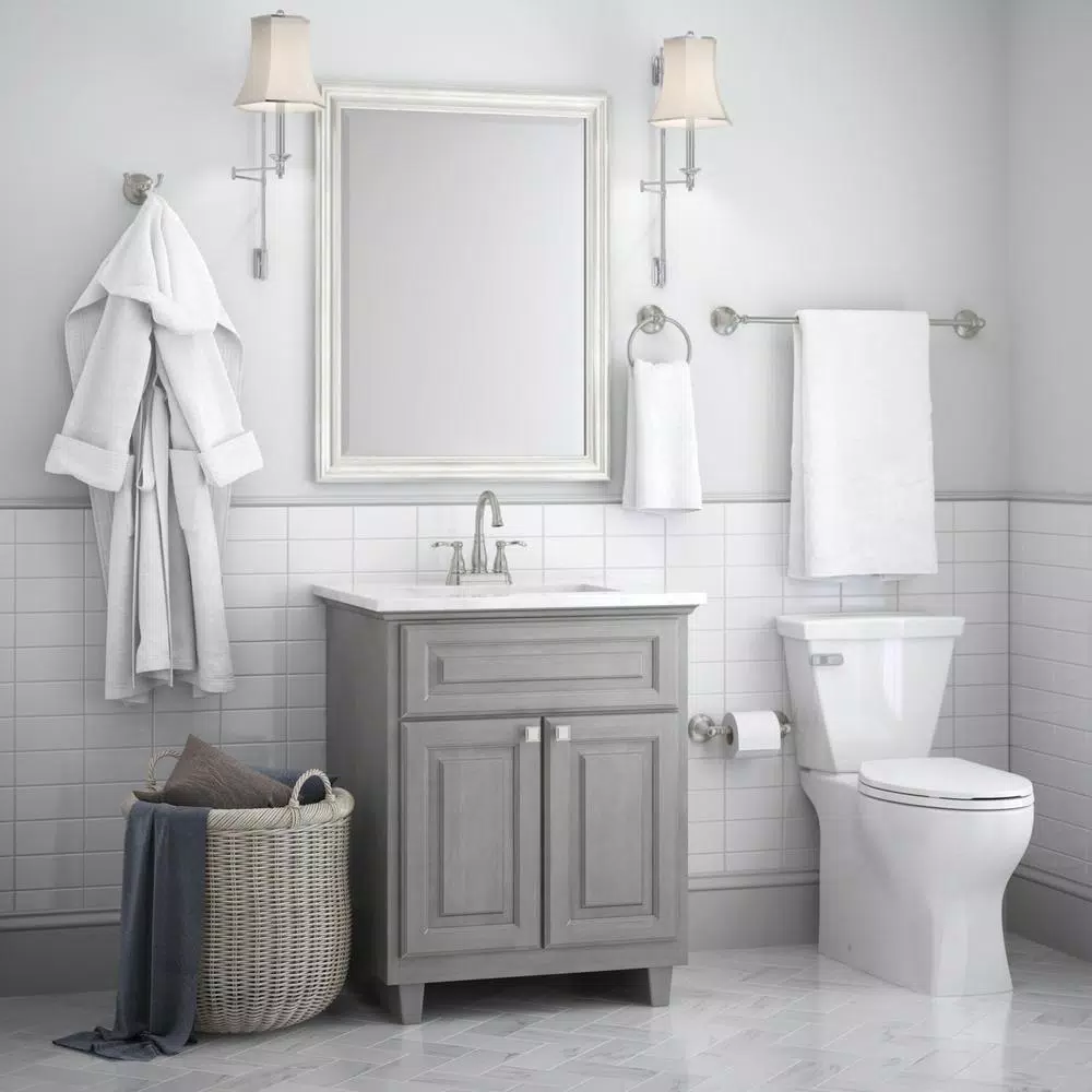 Delta Greenwich II Single Post Toilet Paper Holder in SpotShield Brushed Nickel