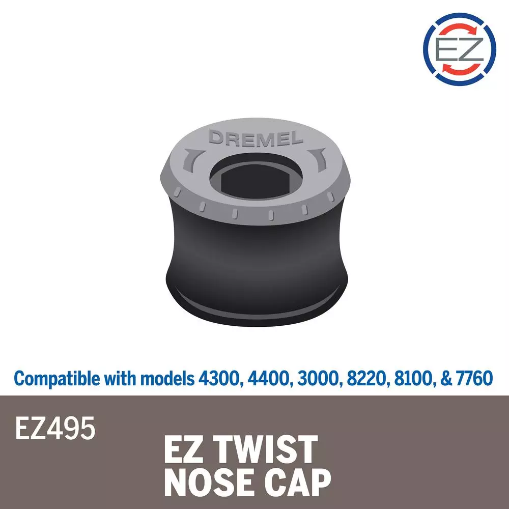 Dremel EZ Twist Nose Cap for Dremel Rotary Tools with Integrated Wrench