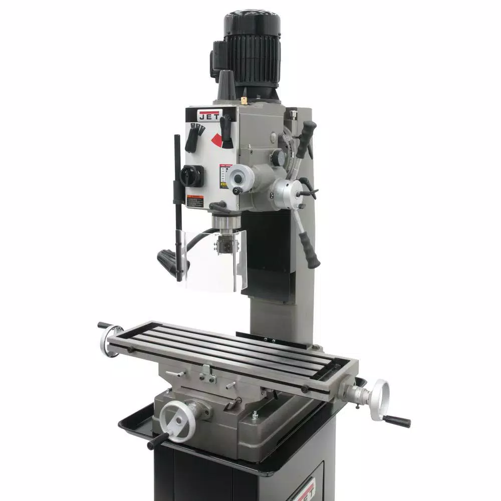 JET JMD-45GHPF Geared Head Square Column Mill Drill Press with Power Downfeed