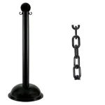 Mr. Chain Heavy-Duty Stanchion and Chain Kit, Black thumbnail 2