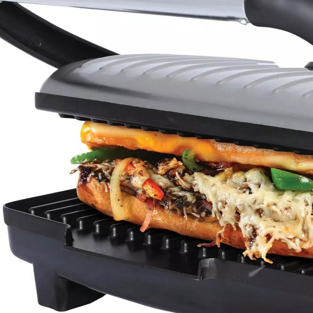Brentwood Appliances 1,000-Watt Metallic Ceramic Panini Press & Sandwich Maker