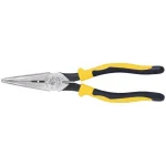 Klein Tools Journeyman 8.5 in. Heavy-Duty Long Nose Side-Cutting Pliers with Skinning Hole thumbnail 1