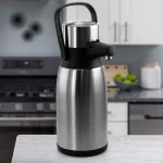 MegaChef 3L Stainless Steel Airpot Hot Water Dispenser, 101 oz Beverage Server thumbnail 2