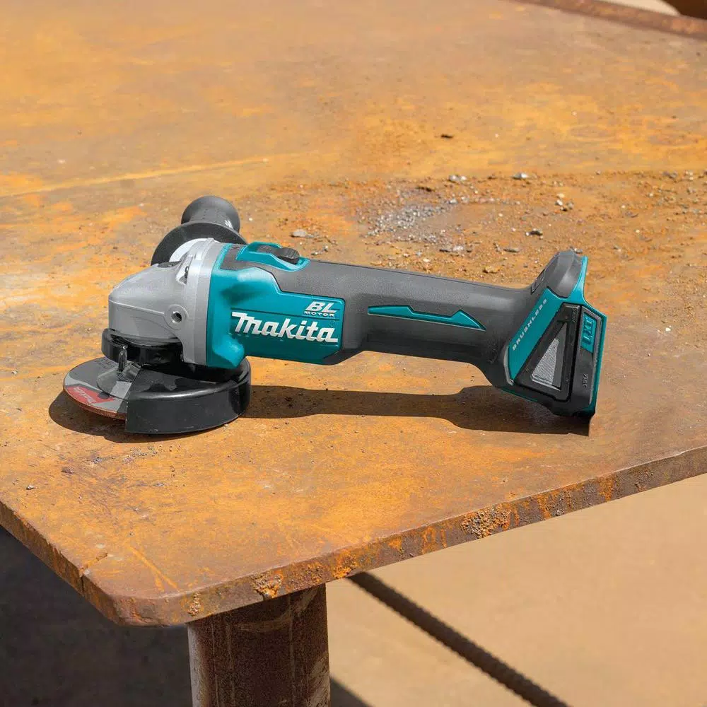 Makita 18V LXT Brushless Angle Grinder, SDS-Plus Rotary Hammer & 2 Gal. Vacuum Starter Kit