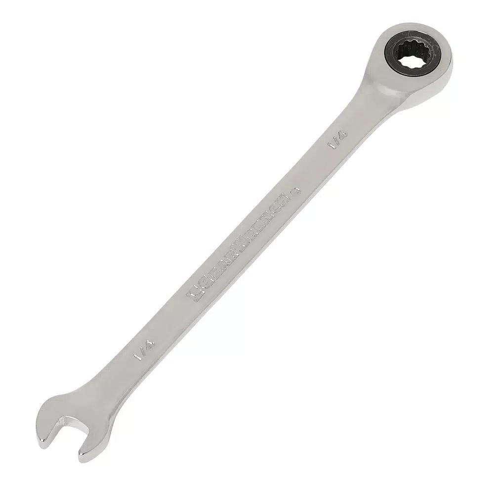 GEARWRENCH 1/4 in. SAE Combination Ratcheting Wrench, 12-Point Steel