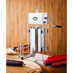 LEM 25 lb. Stainless Steel Dual Gear Vertical Sausage Stuffer with 90° Handle thumbnail 3