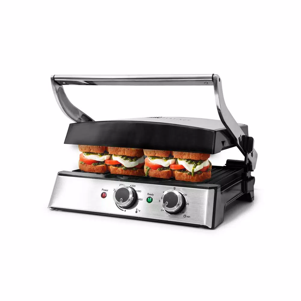 Elite Platinum 99 sq. in. Stainless Steel Indoor Electric Grill and Griddle