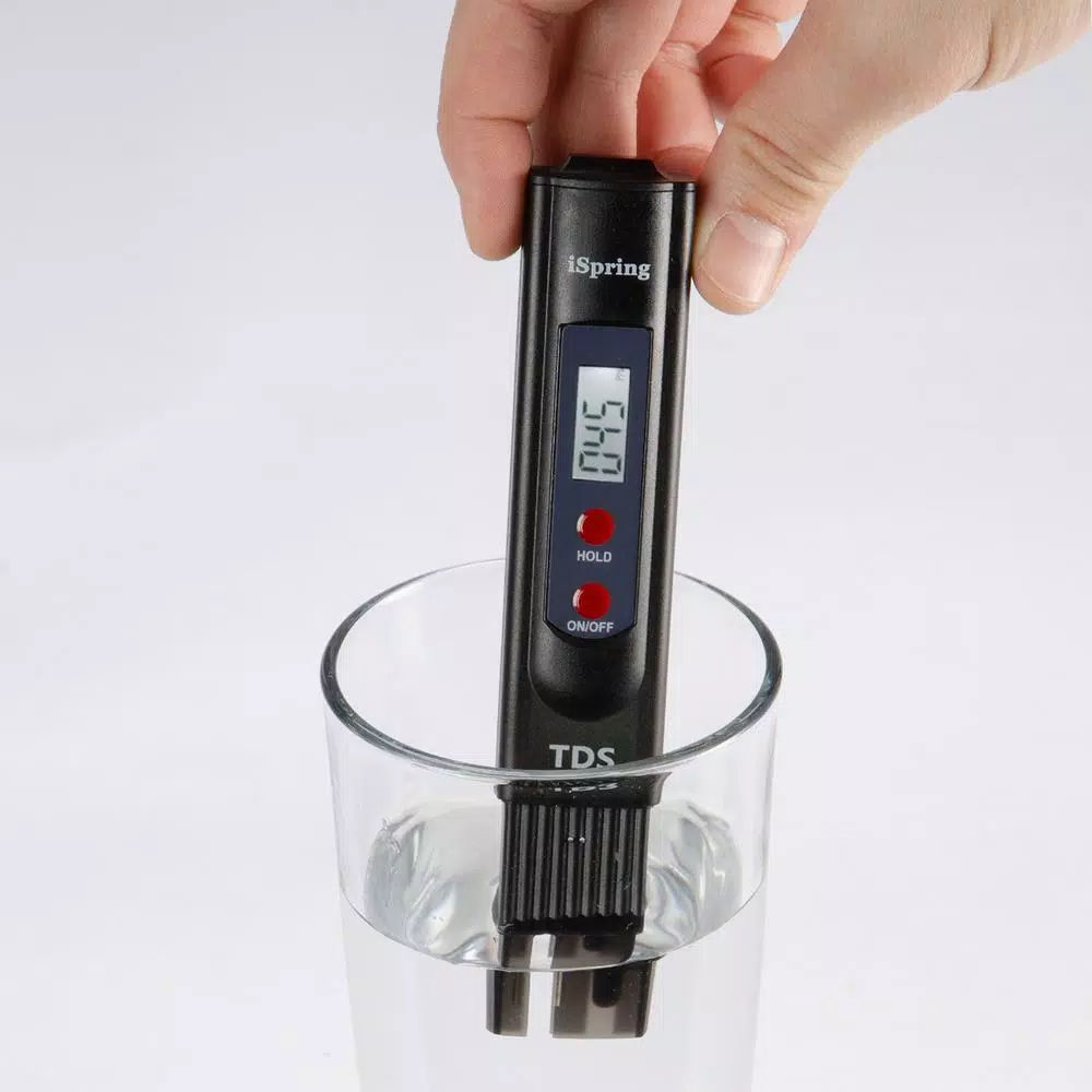 ISPRING TDS2 Digital Water Quality Tester, 2-Button TDS Meter with Backlit LCD
