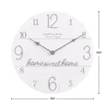 FirsTime & Co. FirsTime and Co. Home Sweet Home Farmhouse Shiplap Wall Clock, 15.5 in. thumbnail 3