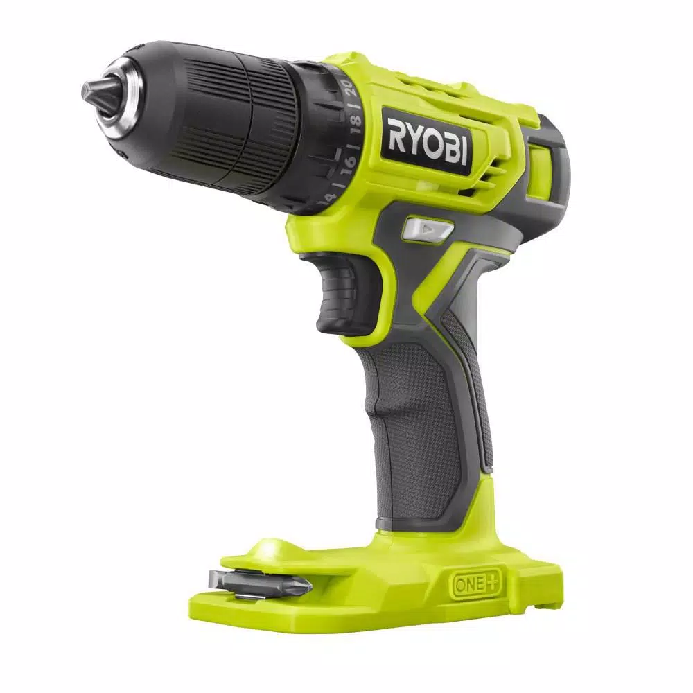 RYOBI 18V ONE+ 3/8 in. Cordless Drill/Driver Kit with 1.5 Ah Battery, Charger, and 31-Piece Black Oxide Bit Set