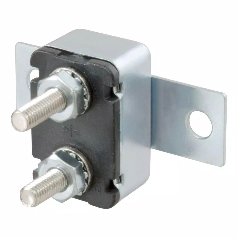 CURT 30-Amp Universal Circuit Breaker for Trailer Wiring Over-Current Protection