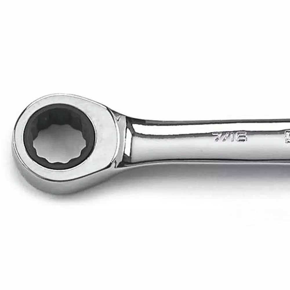 GearWrench 7/16 in. x 1/2 in. Double Box Ratcheting Combination Wrench