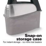 Hamilton Beach 6-Speed Hand Mixer with Brushed Stainless Steel Housing thumbnail 8