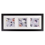 KG kieragrace KG Morgan Double Mat Photo Frame - Black, 7" x 17" thumbnail 1