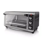 BLACK+DECKER 1500W 8-Slice Stainless Steel Convection Toaster Oven with Broiler thumbnail 12