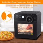 Boyel Living 15 Qt. Black Stainless Steel 16-in-1 Digital Air Fryer Oven with Rotisserie and Dehydrator, 1700W thumbnail 2
